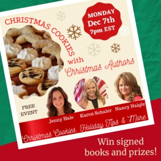 FREE EVENT Cookies Recipes & Prizes With Christmas Authors Jenny Hale, Karen Schaler, and Nancy Naigle!